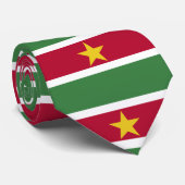 Suriname-Flagge Krawatte (Gerollt)