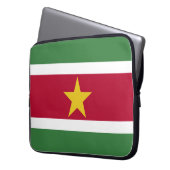 Suriname-Flagge Laptopschutzhülle (Vorderseite Links)