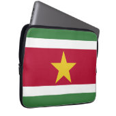 Suriname-Flagge Laptopschutzhülle (Vorne Rechts)