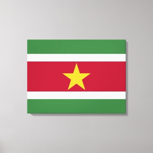 Suriname-Flagge Leinwanddruck (Vorderseite)