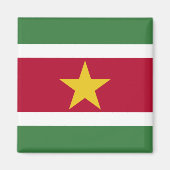 Suriname-Flagge Magnet (Vorne)