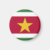 Suriname-Flagge Magnet (Vorne)
