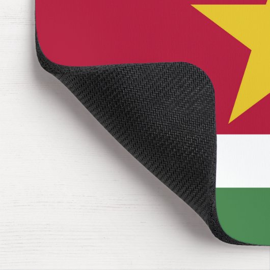 Suriname-Flagge Mousepad (Ecke)