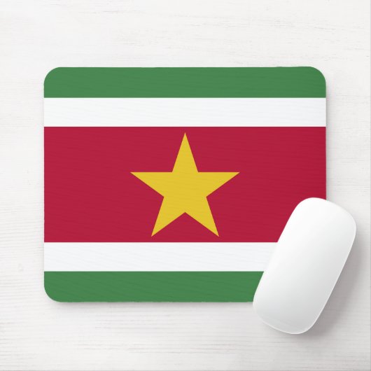 Suriname-Flagge Mousepad (Mit Mouse)