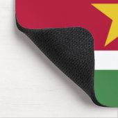 Suriname-Flagge Mousepad (Ecke)