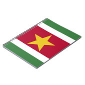 Suriname-Flagge Notizblock (Linke Seite)