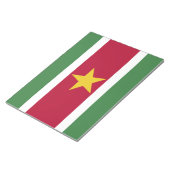 Suriname-Flagge Notizblock (angewinkelt)