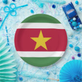 Suriname-Flagge Pappteller (Party)