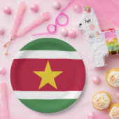 Suriname-Flagge Pappteller (Party)