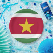Suriname-Flagge Pappteller (Party)