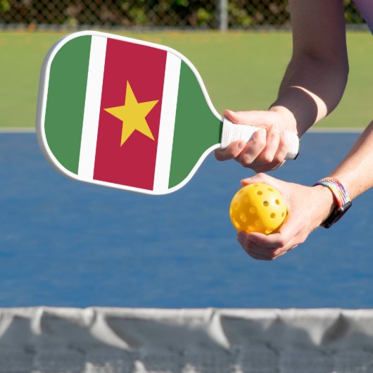 Suriname-Flagge Pickleball Schläger (InSitu)