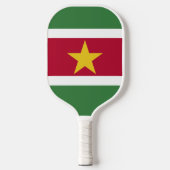 Suriname-Flagge Pickleball Schläger (Vorderseite)