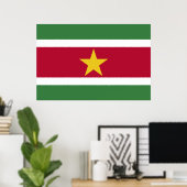 Suriname-Flagge Poster (Heimbüro)
