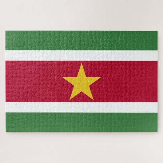 Suriname-Flagge Puzzle (Horizontal)