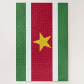 Suriname-Flagge Puzzle (Vertikal)