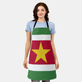 Suriname-Flagge Schürze (Getragen)