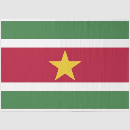Suriname-Flagge Seidenpapier (Vorderseite)