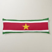 Suriname-Flagge Seitenschläferkissen (Rückseite)