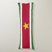 Suriname-Flagge Seitenschläferkissen (Vorderseite Vertikal)