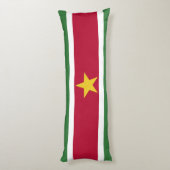 Suriname-Flagge Seitenschläferkissen (Rückseite (Vertikal))