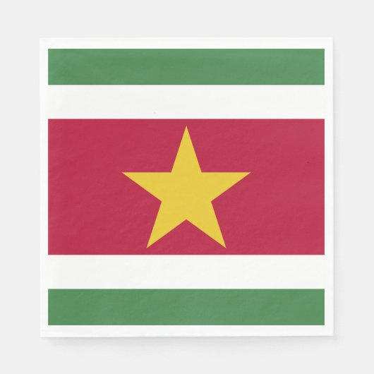 Suriname-Flagge Serviette (Vorderseite)