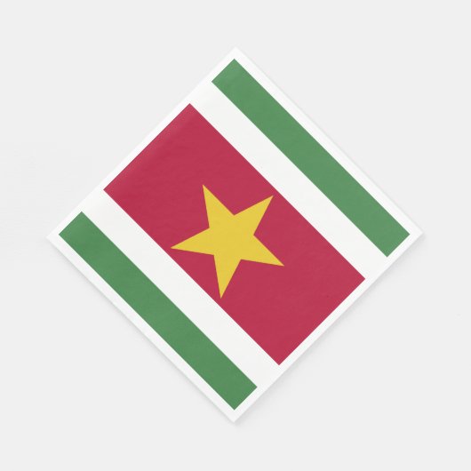 Suriname-Flagge Serviette (Ecke)
