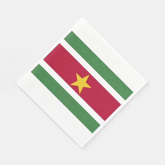 Suriname-Flagge Serviette (Ecke)