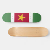 Suriname-Flagge Skateboard (Horizontal)