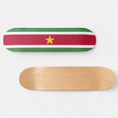 Suriname-Flagge Skateboard (Horizontal)