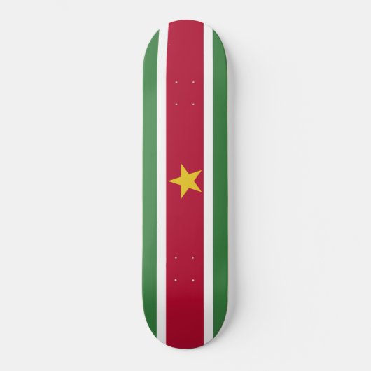 Suriname-Flagge Skateboard (Vorderseite)