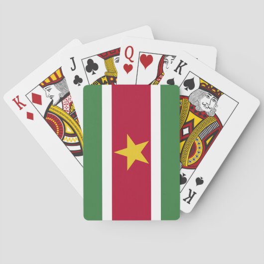 Suriname-Flagge Spielkarten (Rückseite)