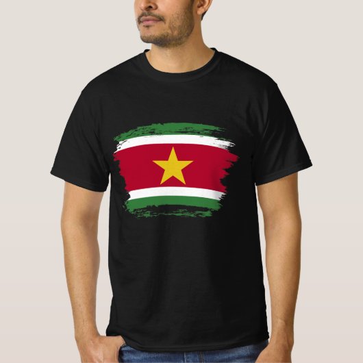 Suriname-Flagge T-Shirt (Vorderseite)