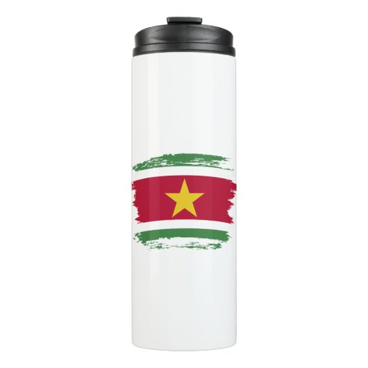 Suriname-Flagge Thermosbecher (Vorderseite)