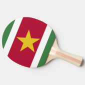 Suriname-Flagge Tischtennis Schläger (Seitenansicht)