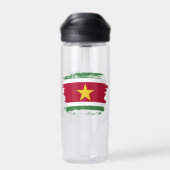 Suriname-Flagge Trinkflasche (Rückseite)