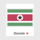 Suriname-Flagge (Vorschlag 3) Aufkleber (Blatt)