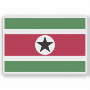 Suriname-Flagge (Vorschlag 3) Aufkleber