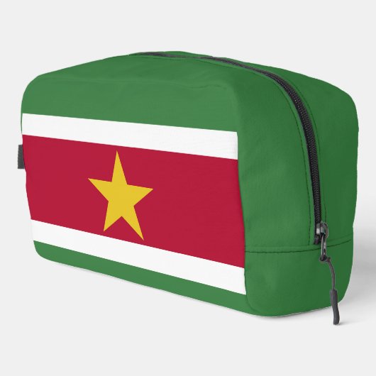 Suriname-Flagge Waschbeutel (Rechte Ecke)