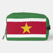 Suriname-Flagge Waschbeutel (Rückseite)