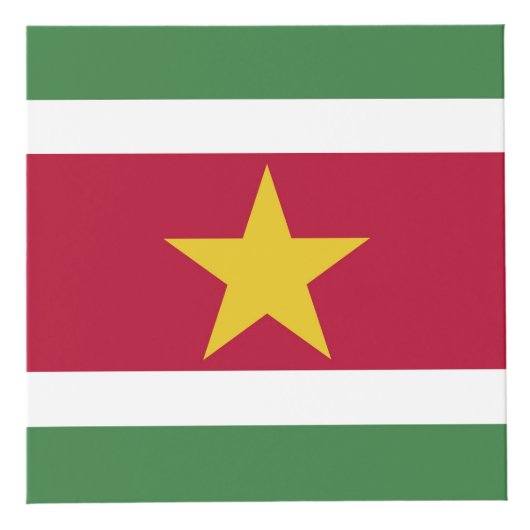 Suriname-Flagge Würfel (Rechts)