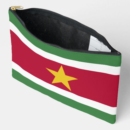 Suriname-Flagge Zubehörtasche (Offen)
