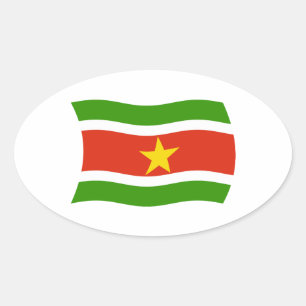 Suriname Flaggen Aufkleber