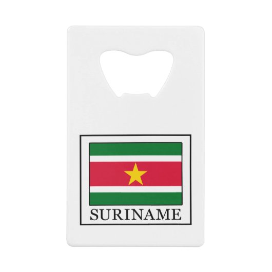 Suriname Geldkarten Flaschenöffner (Vorderseite)