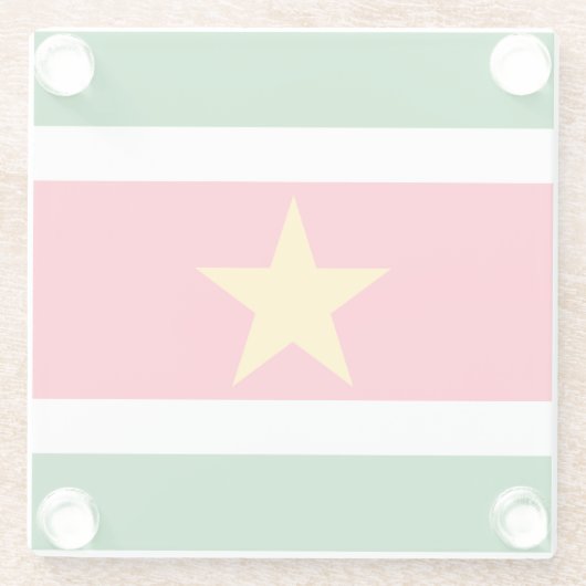 Suriname Glasuntersetzer (Rückseite)