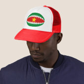 Suriname Gnarly Flag Hat Truckerkappe (Beispiel)