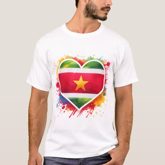 Suriname Heart T-Shirt (Vorderseite)