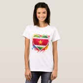 Suriname Heart T-Shirt (Vorne ganz)