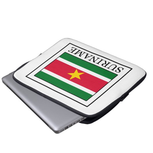 Suriname Laptopschutzhülle (Vorne Knopf)