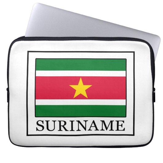Suriname Laptopschutzhülle (Vorderseite)