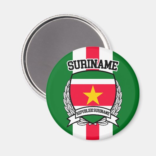 Suriname Magnet (Vorderseite/Rückseite)
